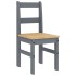Juego de comedor Panama 4 pzas madera maciza de pino