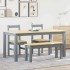 Juego de comedor Panama 4 pzas madera maciza de pino