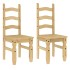 Juego de comedor Panama 3 pzas madera maciza de