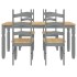 Juego de comedor Panama 5 pzas madera maciza de pino
