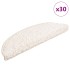 Alfombrilla escalera 30 uds. Blanco 56x17x3