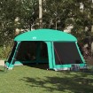 Carpa para piscina con desmontables y paredes verde 618x532 cm