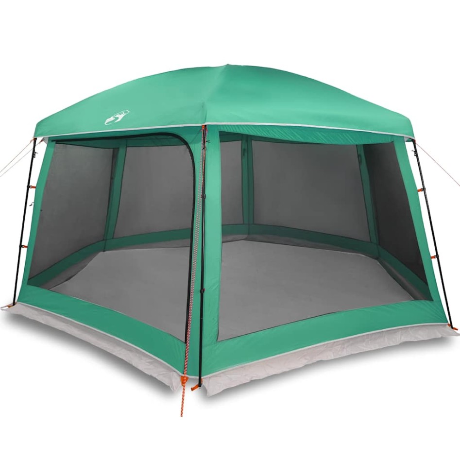 Carpa para piscina con desmontables y paredes verde 618x532