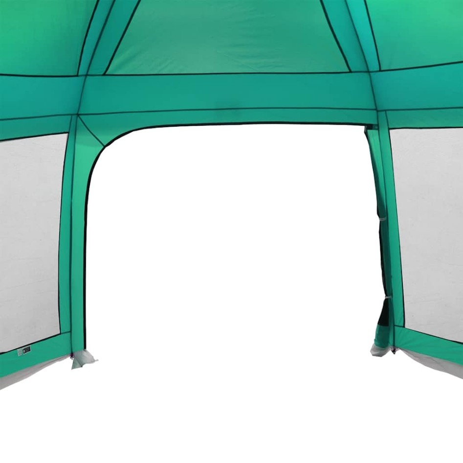 Carpa para piscina con desmontables y paredes verde 618x532