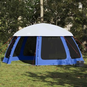 Carpa para piscina con desmontables y paredes azul 510x510