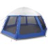 Carpa para piscina con desmontables y paredes azul 510x510