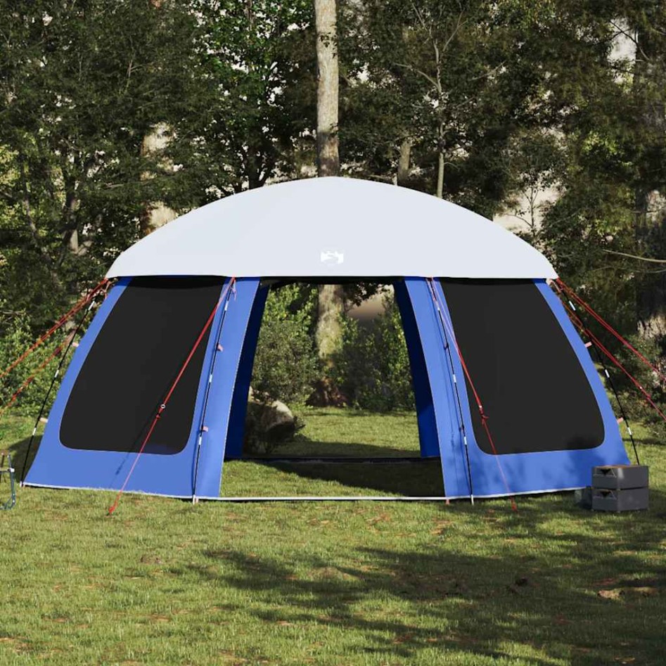 Carpa para piscina con desmontables y paredes azul 510x510
