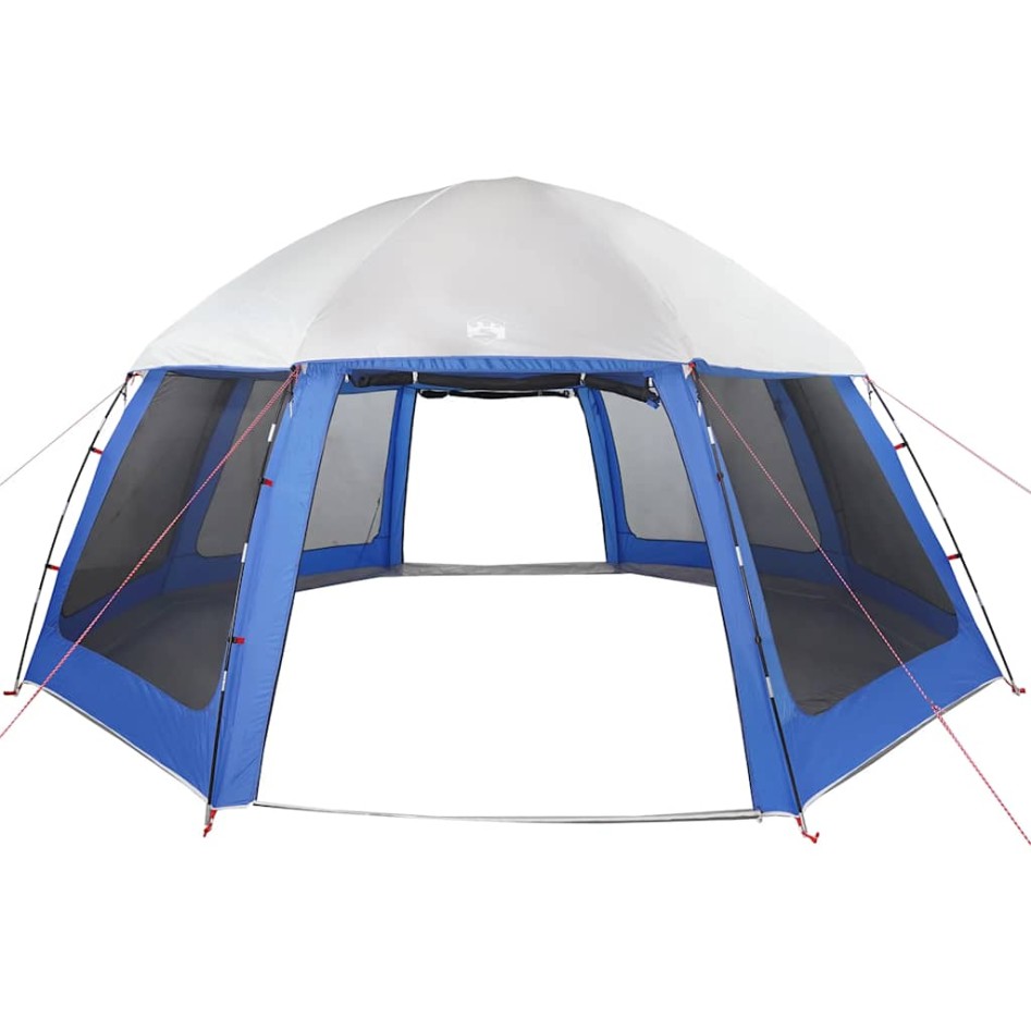 Carpa para piscina con desmontables y paredes azul 510x510