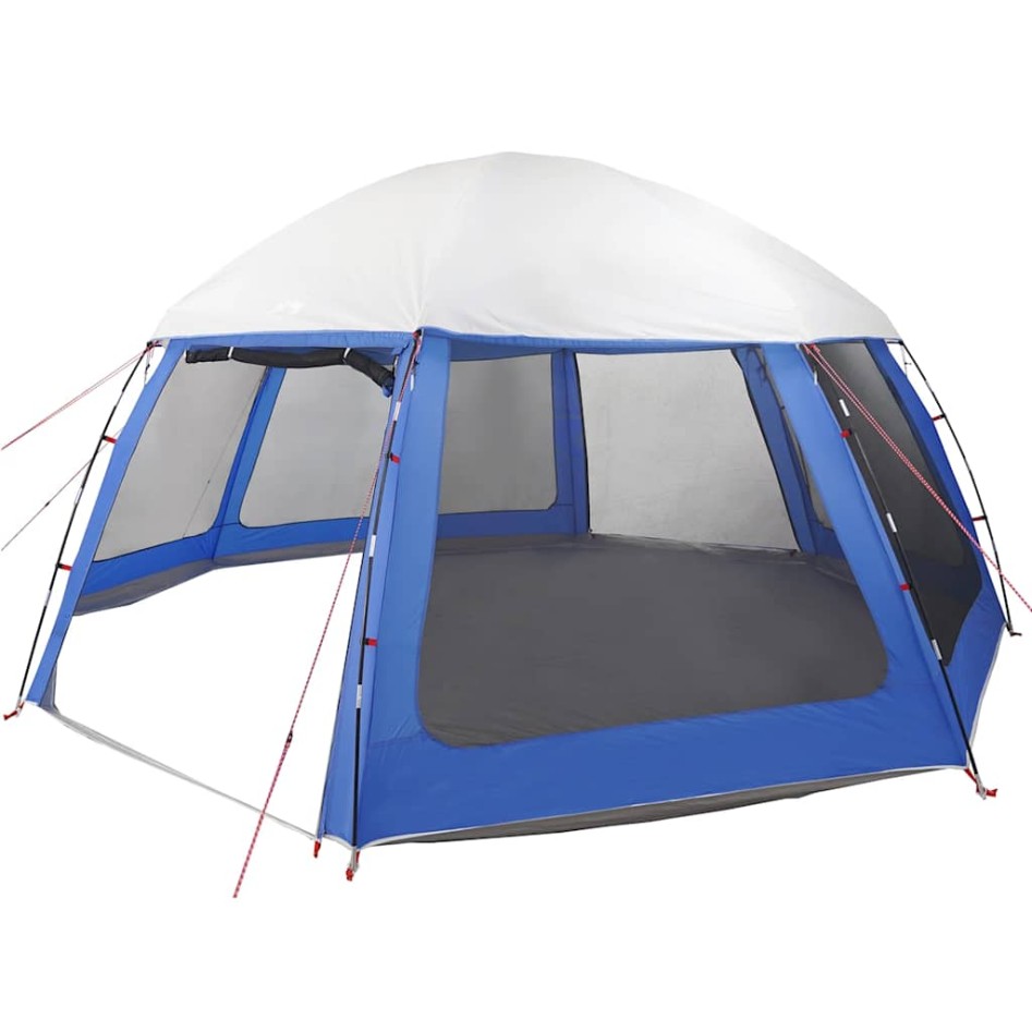 Carpa para piscina con desmontables y paredes azul 510x510