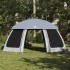 Carpa para piscina con desmontables y paredes azul 510x510