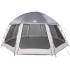Carpa para piscina con desmontables y paredes azul 510x510