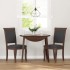 Sillas de comedor con cojines 2 uds madera maciza marrón