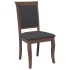 Sillas de comedor con cojines 2 uds madera maciza marrón