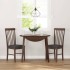Sillas de comedor con cojines 2 uds madera maciza marrón