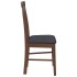 Sillas de comedor con cojines 2 uds madera maciza marrón