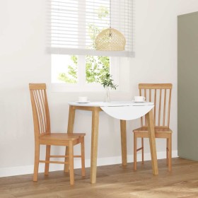 Sillas de comedor 2 unidades madera maciza de