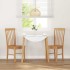 Sillas de comedor 2 unidades madera maciza de