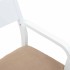 Sillas de comedor con cojines 2uds madera maciza blanco