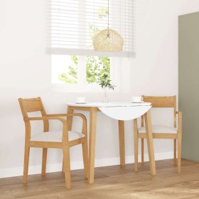 Sillas de comedor con cojines 2uds madera maciza natural