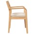 Sillas de comedor con cojines 2uds madera maciza natural