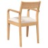 Sillas de comedor con cojines 2uds madera maciza natural
