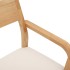 Sillas de comedor con cojines 2uds madera maciza natural