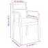 Sillas de comedor con cojines 2uds madera maciza natural