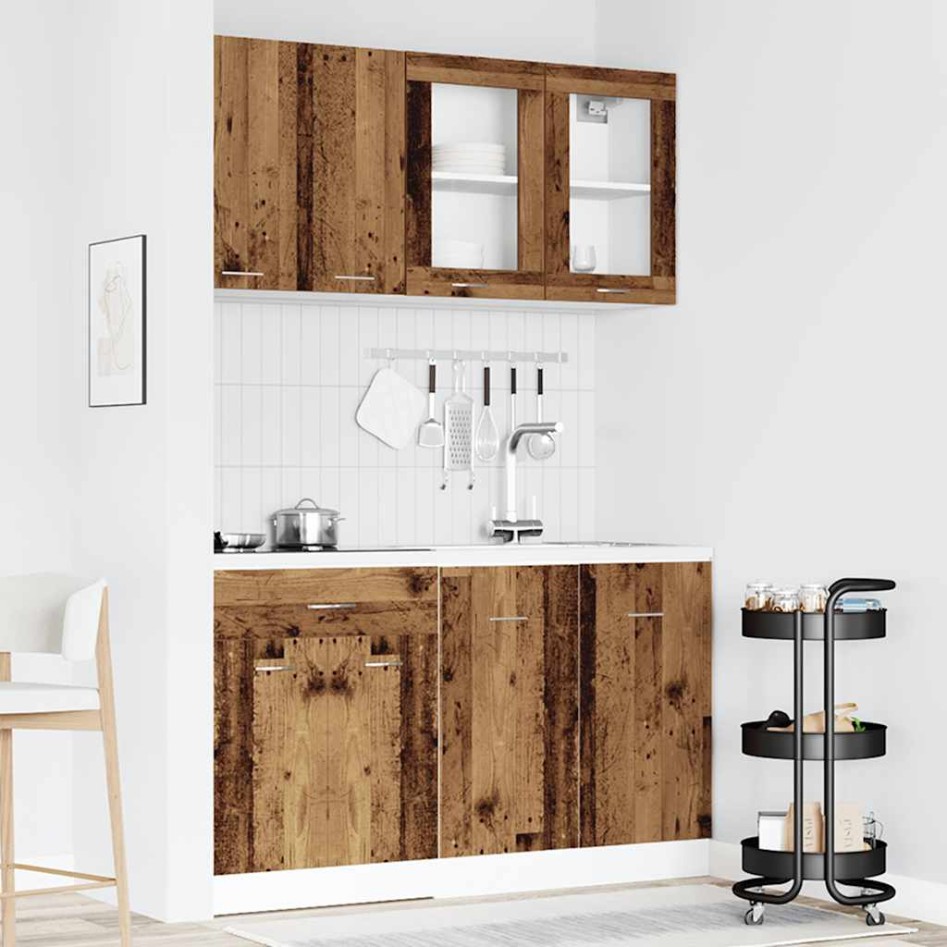 Mueble de cocina 4 piezas madera contrachapada madera