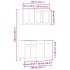 Mueble de cocina 4 piezas madera contrachapada madera