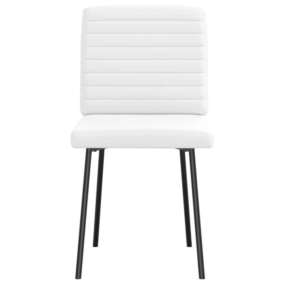 Sillas de comedor 6 uds cuero sintético