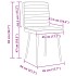 Sillas de comedor 6 uds cuero sintético