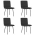 Sillas de comedor 4 unidades cuero sintético
