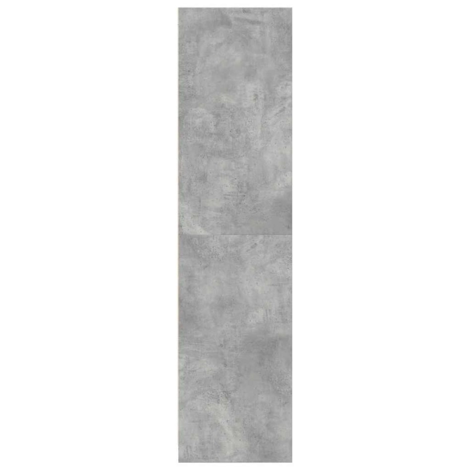 Armario de madera de ingeniería gris hormigón 80x50x200