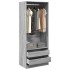 Armario de madera de ingeniería gris Sonoma 80x50x200