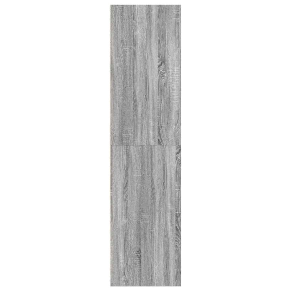 Armario de madera de ingeniería gris Sonoma 80x50x200