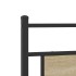 Estructura de cama sin colchón metal roble Sonoma 200x200