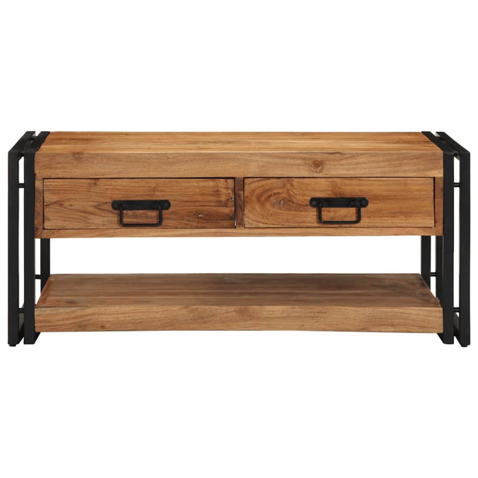 Mesa de centro madera maciza de acacia 90x50x38