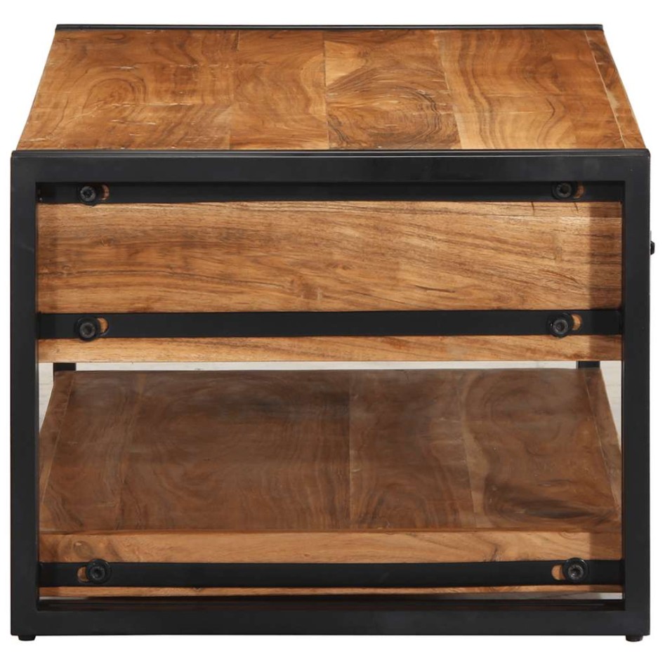 Mesa de centro madera maciza de acacia 90x50x38