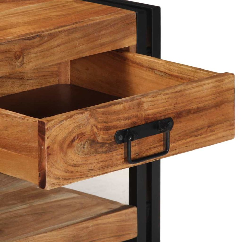 Mesa de centro madera maciza de acacia 90x50x38