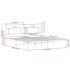 Estructura de cama sin colchón roble ahumado 160x200