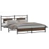 Estructura de cama sin colchón madera marrón roble 160x200