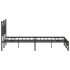 Estructura de cama sin colchón madera marrón roble 160x200