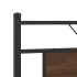 Estructura de cama sin colchón madera marrón roble 160x200