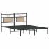 Estructura de cama sin colchón madera roble Sonoma 140x190