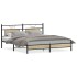 Estructura de cama madera de ingeniería roble Sonoma 160x200