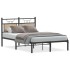 Estructura de cama sin colchón madera roble Sonoma 120x200