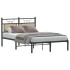 Estructura de cama sin colchón madera roble Sonoma 120x200