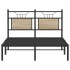 Estructura de cama sin colchón madera roble Sonoma 120x200