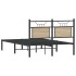 Estructura de cama sin colchón madera roble Sonoma 120x200