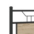 Estructura de cama sin colchón madera roble Sonoma 120x200